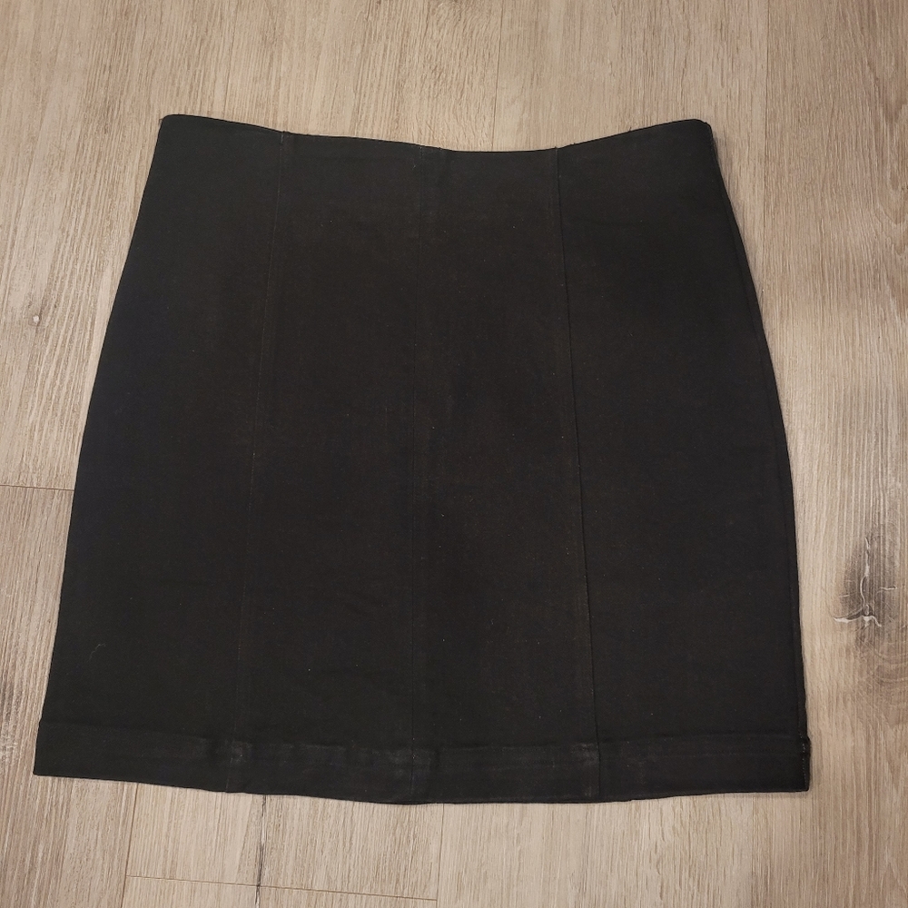 NWT Nectar Black Denim Jean Mini Skirt Size Medium